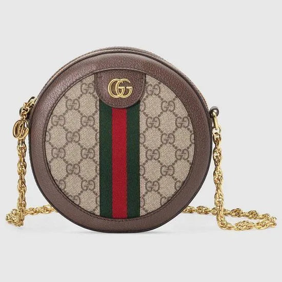 BOLSA GG OPHIDIA MINI ROUND SHOULDER 550618