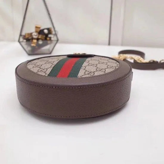 BOLSA GG OPHIDIA MINI ROUND SHOULDER 550618