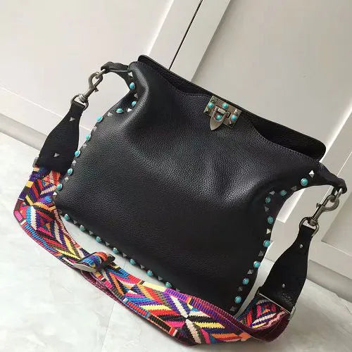 BOLSA VALENTINO GUITAR ROCKSTUD ROLLING HOBO