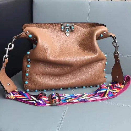 BOLSA VALENTINO GUITAR ROCKSTUD ROLLING HOBO