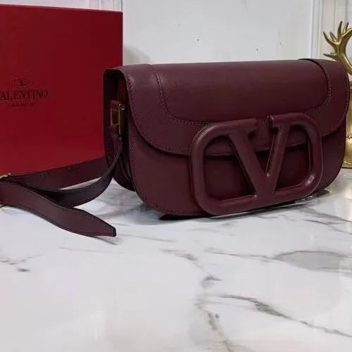 BOLSA VALENTINO SHOULDER BAG V0030A BURGUNDY