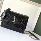 BOLSA YSL CROCO SHOULDER BAG Y550228