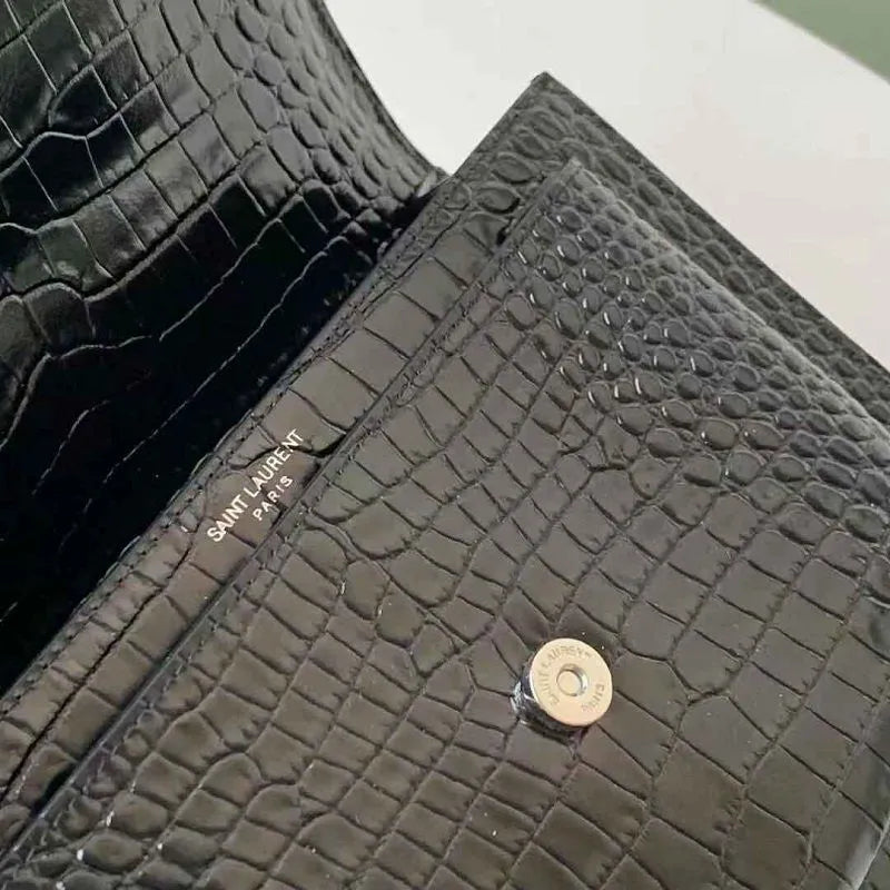 BOLSA YSL CROCO SHOULDER BAG Y550228