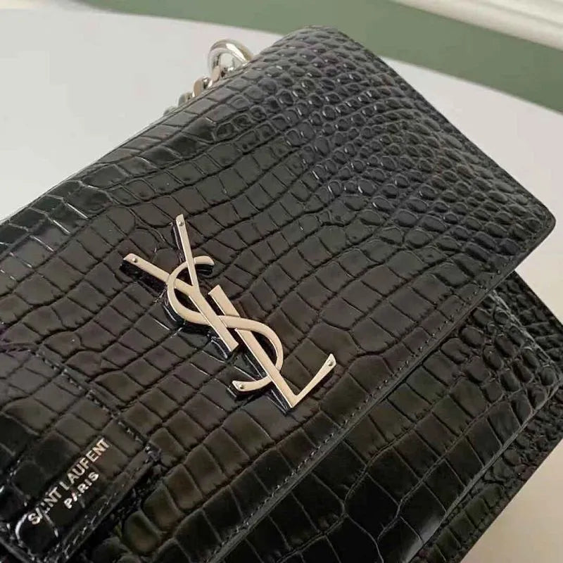 BOLSA YSL CROCO SHOULDER BAG Y550228