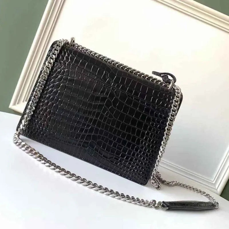 BOLSA YSL CROCO SHOULDER BAG Y550228