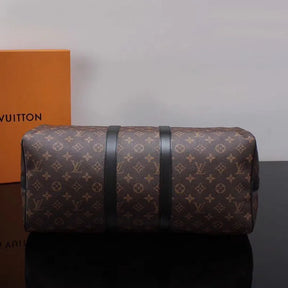 BOLSA DE VIAGEM LOUIS VUITTON KEEPALL BANDOULIERE 45 MONOGRAM MACASSAR M56711
