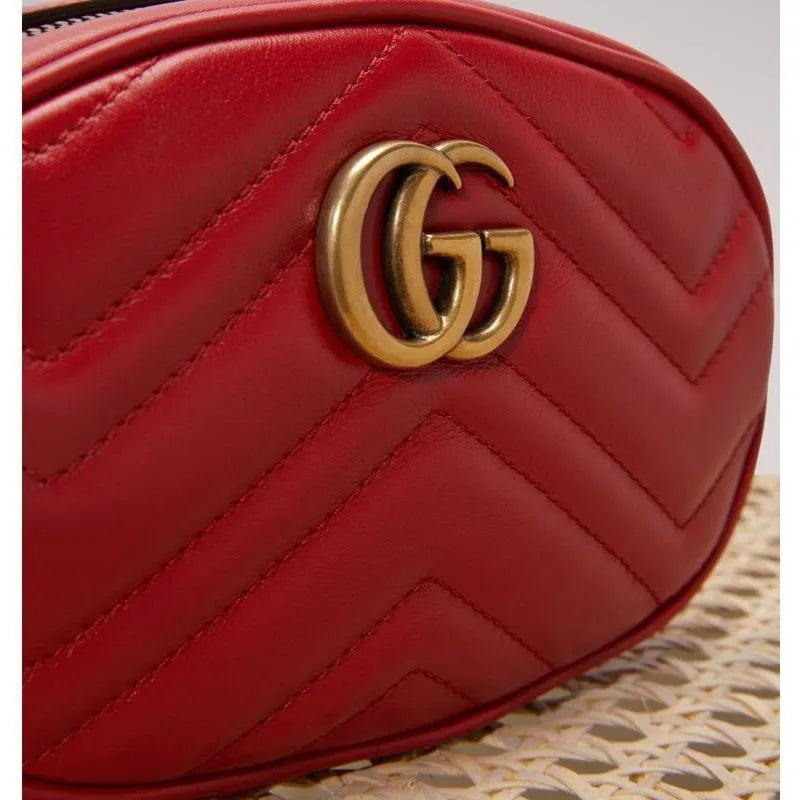 POCHETE GG MARMONT MATELASSE LEATHER BELT 476434