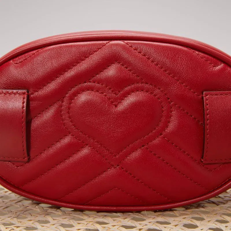 POCHETE GG MARMONT MATELASSE LEATHER BELT 476434