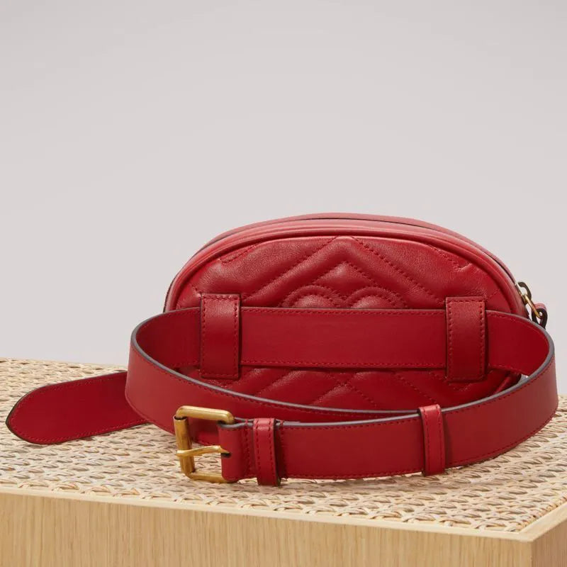 POCHETE GG MARMONT MATELASSE LEATHER BELT 476434